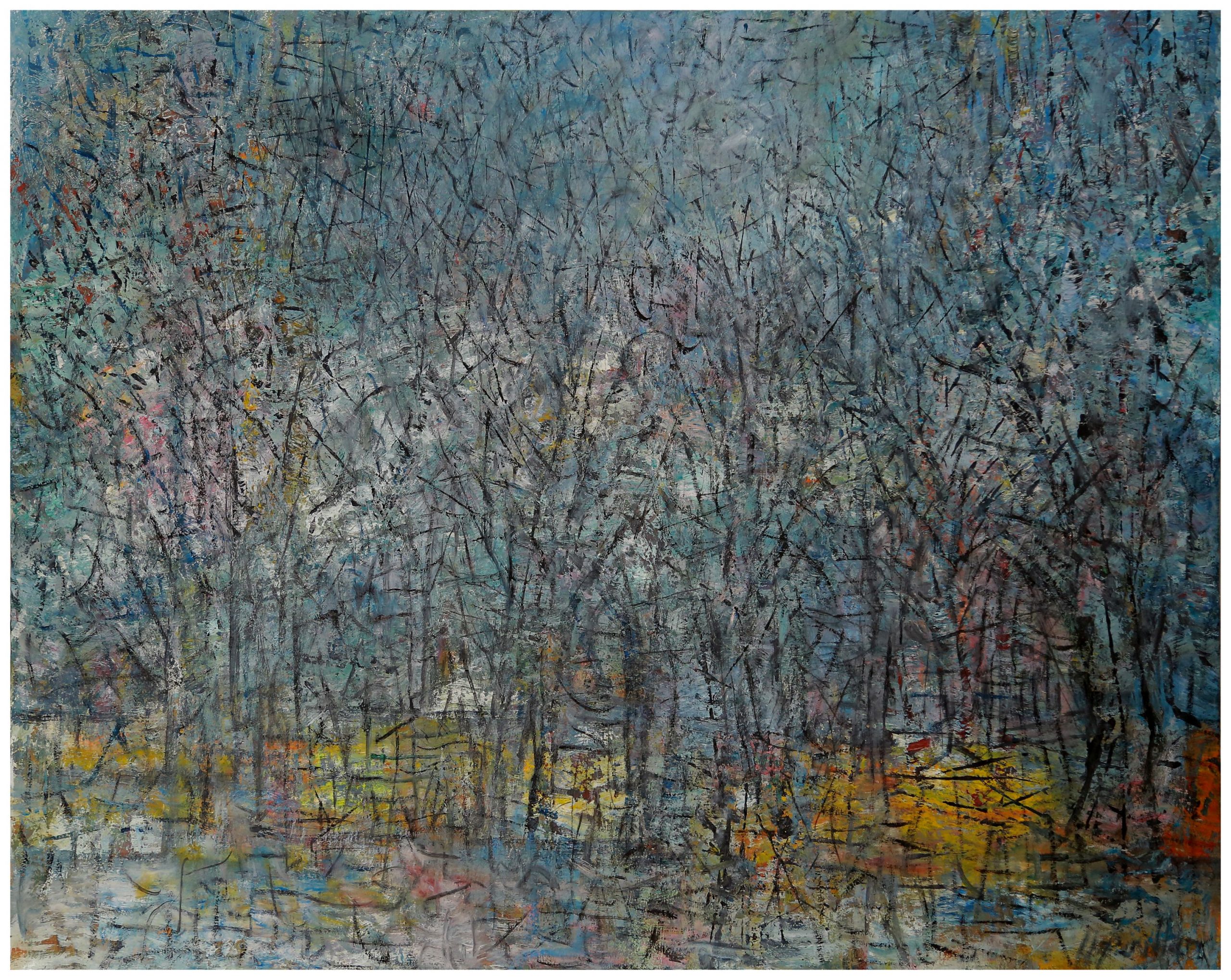 Poster Mavi Ağaçlar